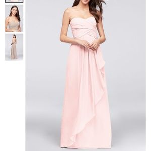 David's Bridal Petal Pink Bridesmaid Dress Size 14